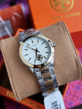 Tory Burch Collins Two-tone Stainless Steel Ivory Dial Quartz Watch for Ladies - TBW1306