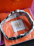 Tory Burch Collins Two-tone Stainless Steel Ivory Dial Quartz Watch for Ladies - TBW1306