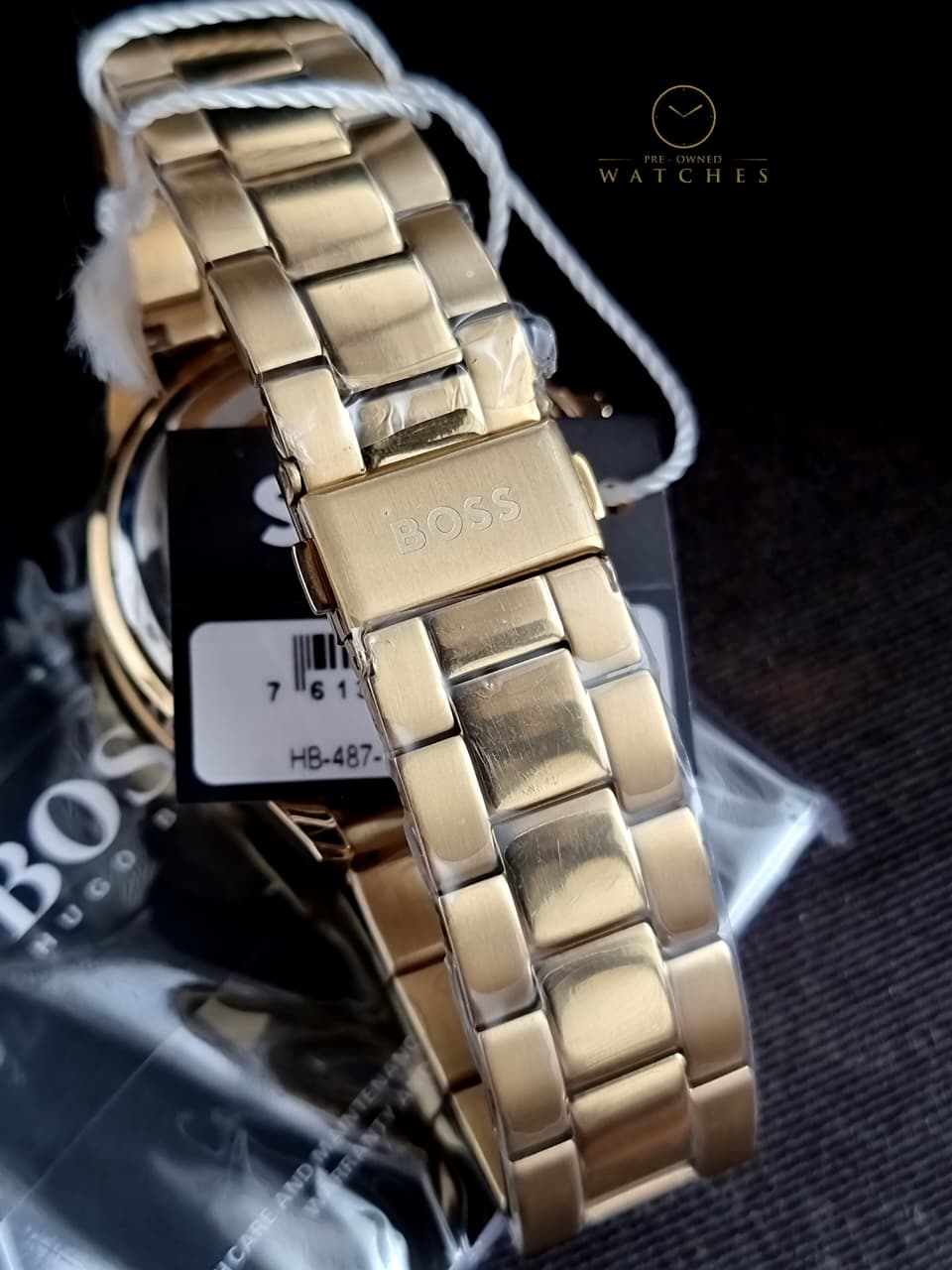 Hugo Boss Men’s Quartz Gold Stainless Steel Olive Green Dial 45mm Watch 1514059