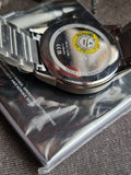 BOSS DAPPER MENS BLACK DIAL IONIC PLATED GREY STEEL WATCH - 1513929
