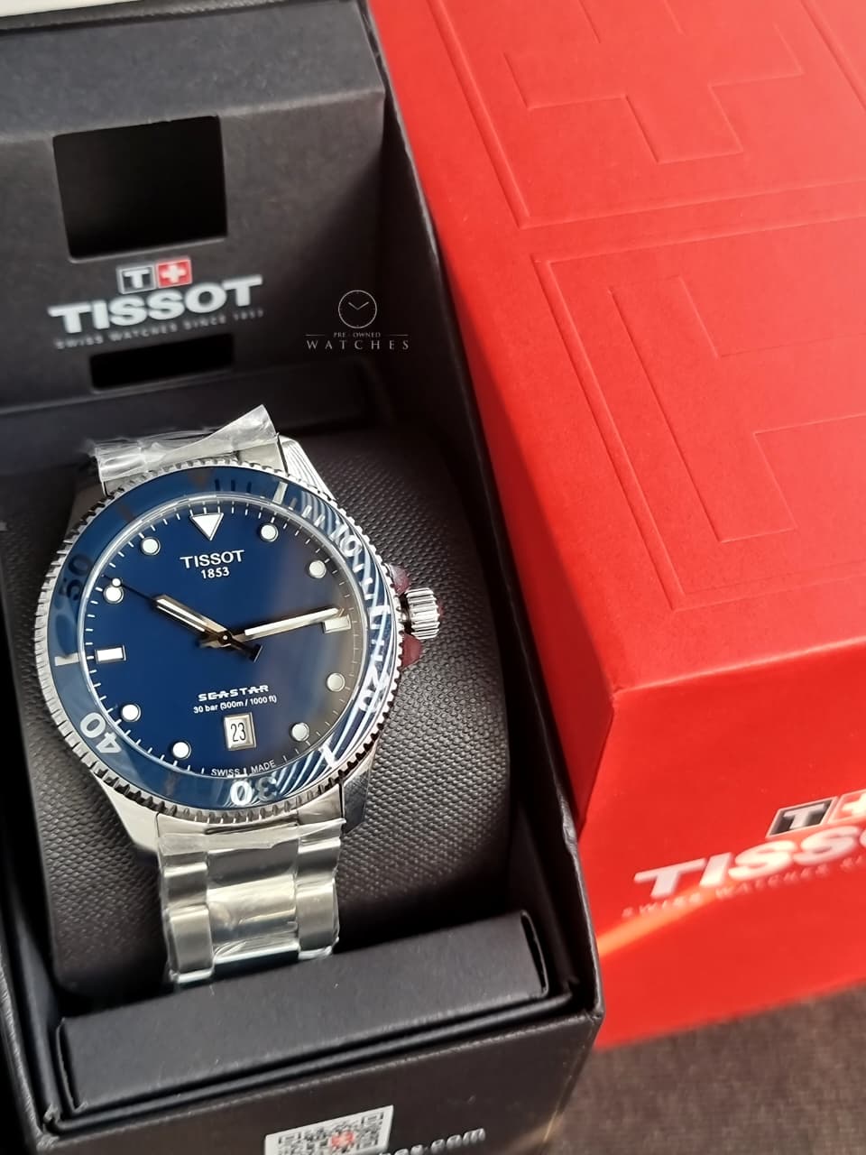 TISSOT Men’s Swiss Made Quartz Silver Stainless Steel Blue Dial 40mm Watch T120.410.11.041.00