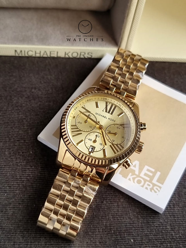 Michael Kors Lexington Women's Watch, Stainless Steel Bracelet or Leather Watch for Women mk7378 Hover Image