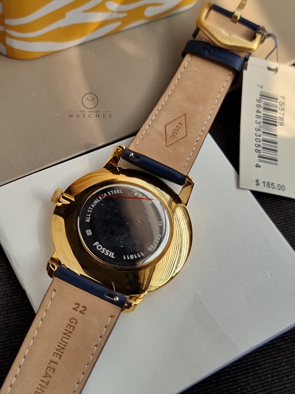Fossil Men's Minimalist Stainless Steel Slim Casual Watch FS5789