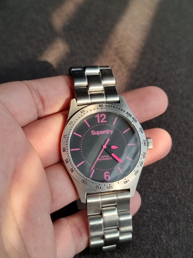 Superdry SYL124PM Gent's Watch Silver Casing Quartz Watch Main Image