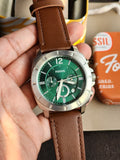 Fossil Privateer Chronograph Brown Leather Watch BQ2821