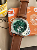 Fossil Privateer Chronograph Brown Leather Watch BQ2821