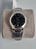 ALBA Men Sapphire Glass Stainless Steel Roman Index Date Watch VX42-X191 B 36mm