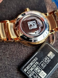 RADO Centrix Automatic Gold Dial Yellow-Gold Plated Stainless Steel Ladies Watch R30280253