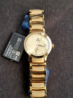 RADO Centrix Automatic Gold Dial Yellow-Gold Plated Stainless Steel Ladies Watch R30280253