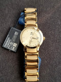 RADO Centrix Automatic Gold Dial Yellow-Gold Plated Stainless Steel Ladies Watch R30280253
