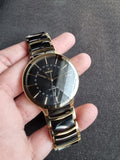 Rado Centrix Two-tone Ceramic Black Dial Automatic Watch for Gents - R30163162