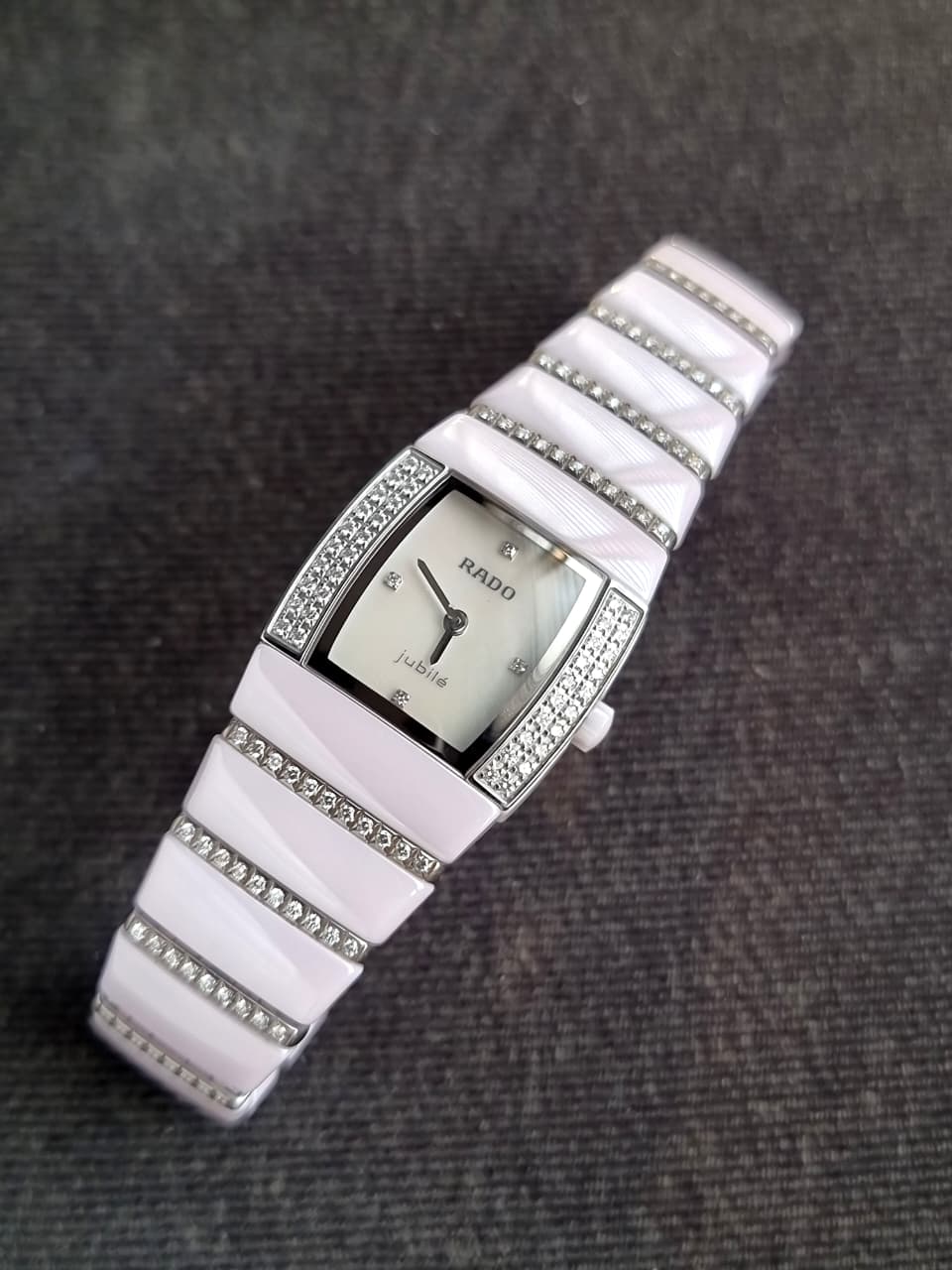 Rado Sintra Women's Watch Quartz Diamond Ceramic Pink Sapphire Swiss R13652901