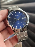 Lorus Sub Brand Of Seiko Gents Watch Silver Casing Blue Dial Quartz Watch