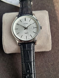 Alba Sub Brand Of Seiko White Dial 40mm Black Leather Strap Quartz Watch
