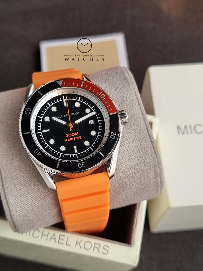 Michael Kors Maritime Orange Watch MK9157 Hover Image
