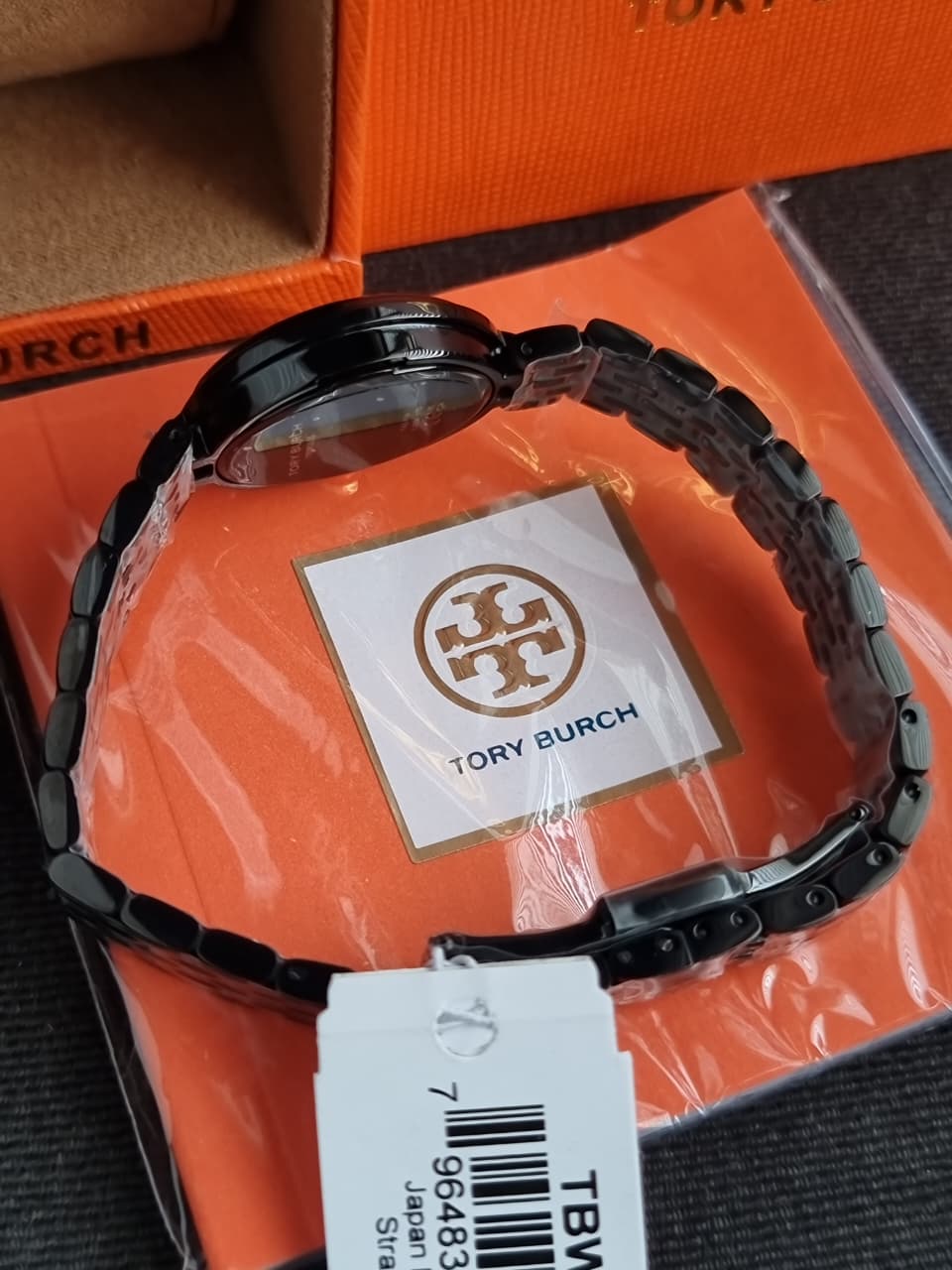 Tory Burch The Oval Black Analogue Watch TBW6035