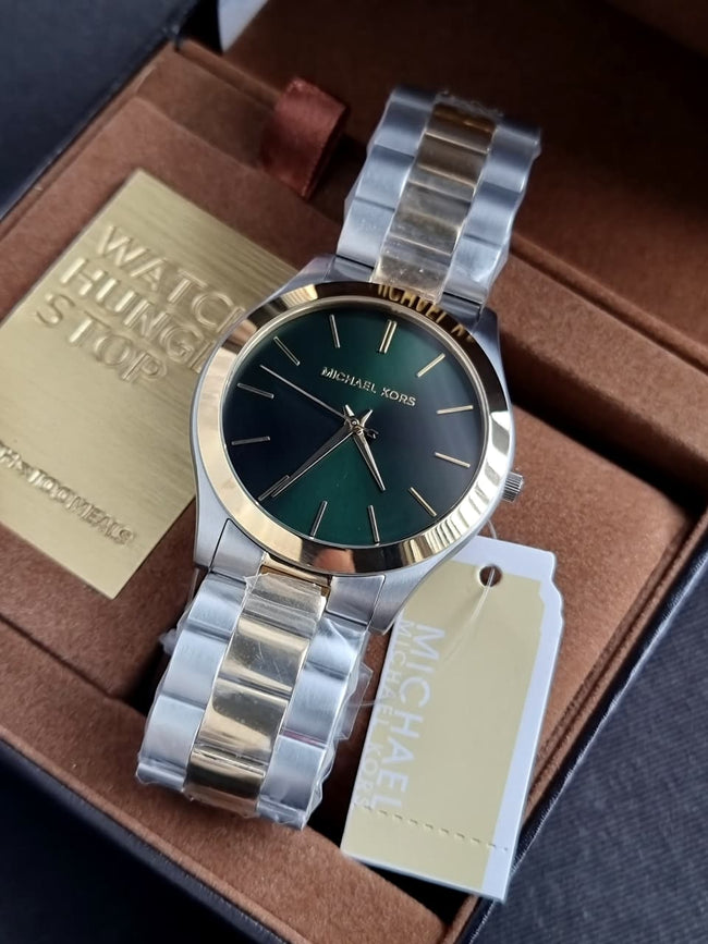MICHAEL KORS Slim Runway Quartz Green Dial Men's Watch Item No. MK9149 Main Image
