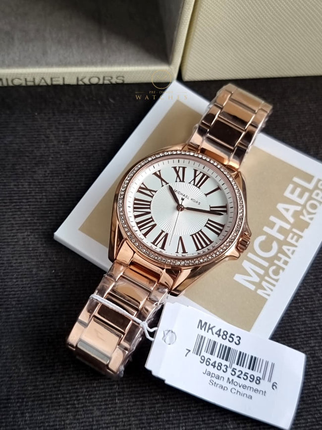Michael Kors Kacie Pink Quartz Stainless Steel Watch MK4853 Hover Image