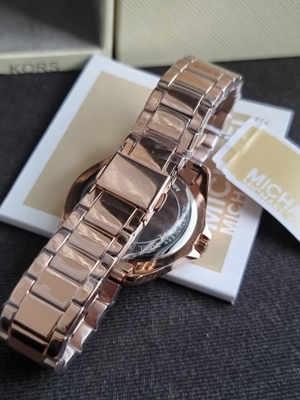 Michael Kors Kacie Pink Quartz Stainless Steel Watch MK4853
