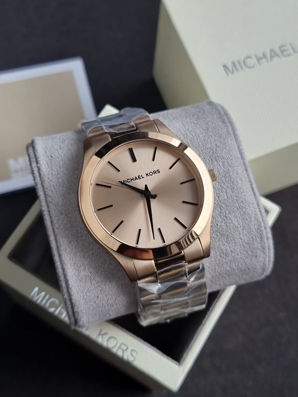 Michael Kors Oversized Slim Runway Men's Watch, Stainless Steel Watch for Men