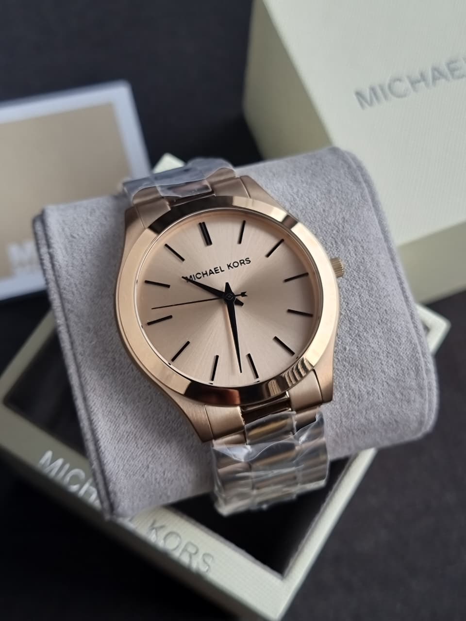 Michael Kors Oversized Slim Runway Men's Watch, Stainless Steel Watch for Men