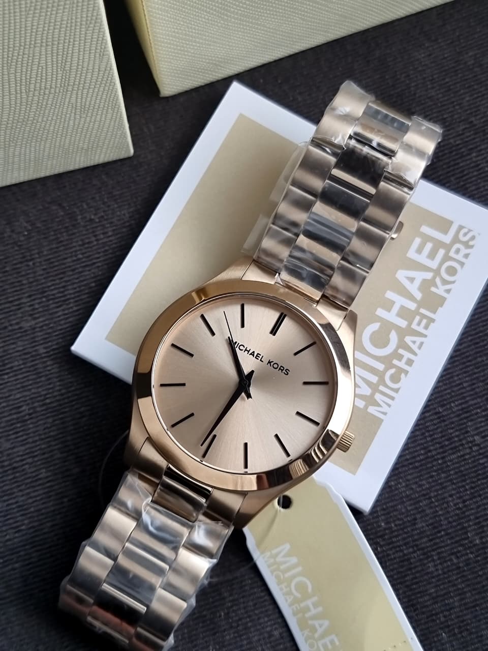 Michael Kors Oversized Slim Runway Men's Watch, Stainless Steel Watch for Men