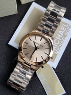 Michael Kors Oversized Slim Runway Men's Watch, Stainless Steel Watch for Men