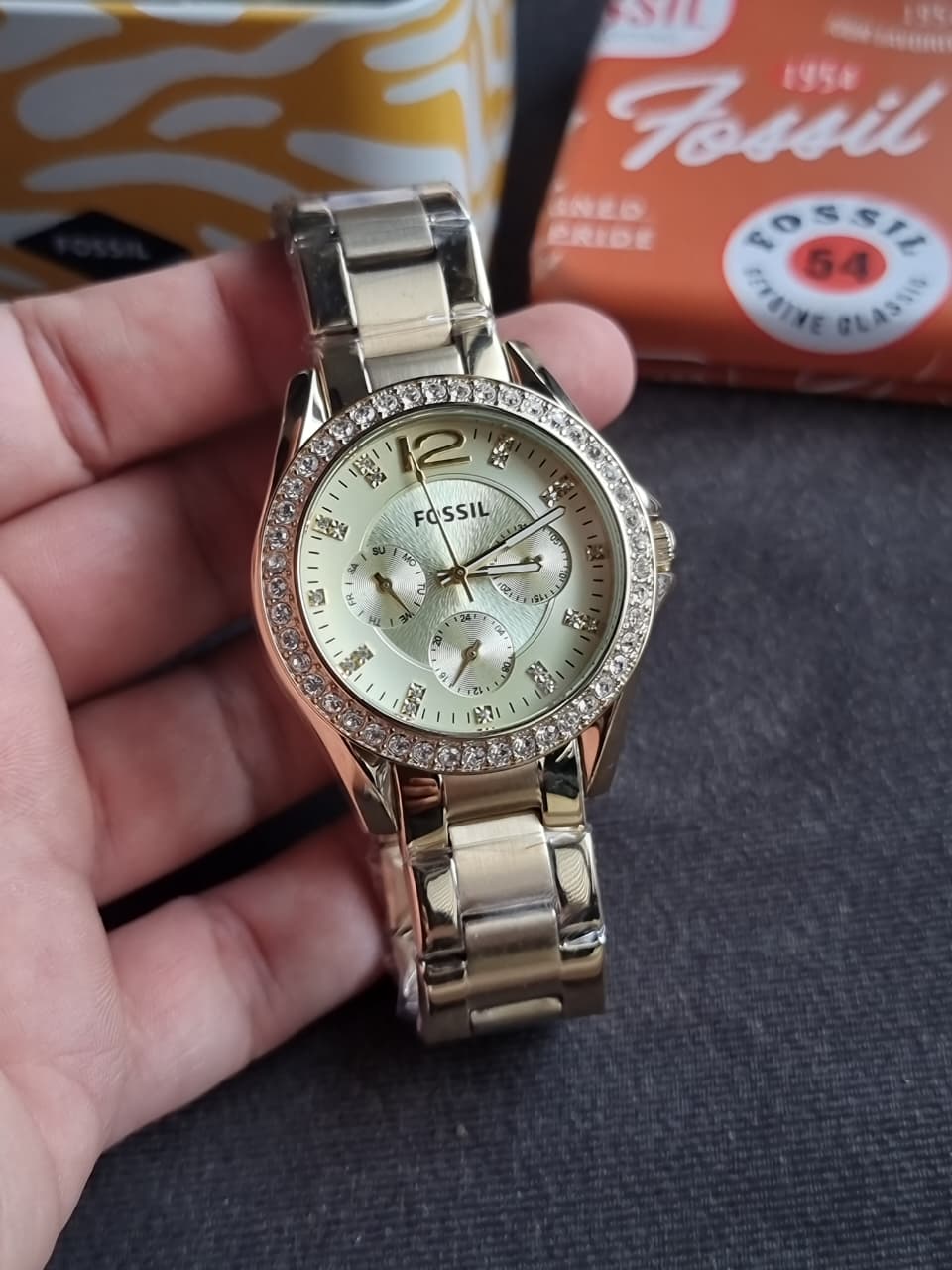 Fossil Women's Riley Stainless Steel Multifunction Watch ES3203