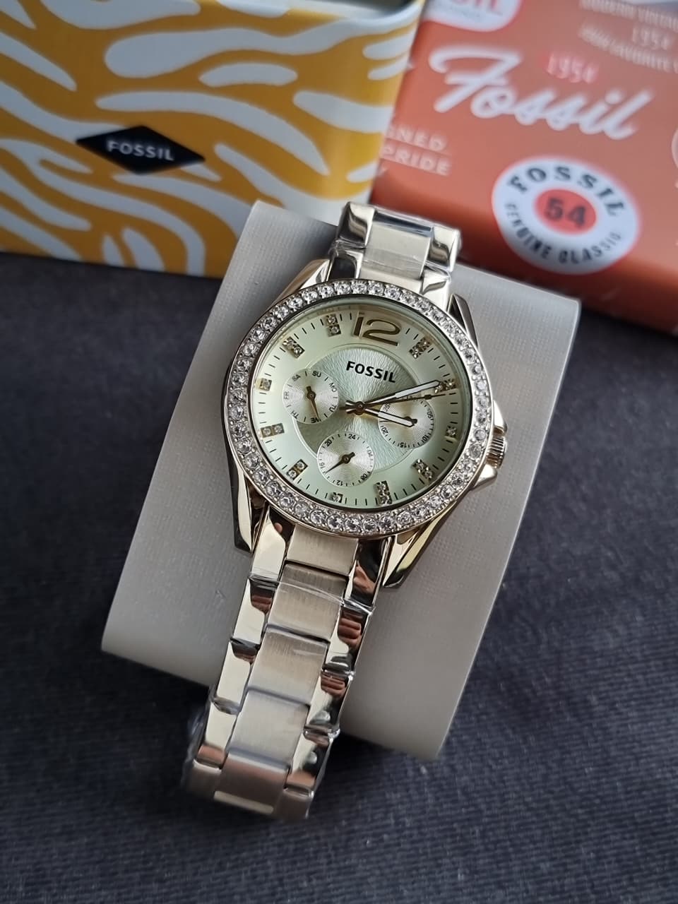 Fossil Women's Riley Stainless Steel Multifunction Watch ES3203