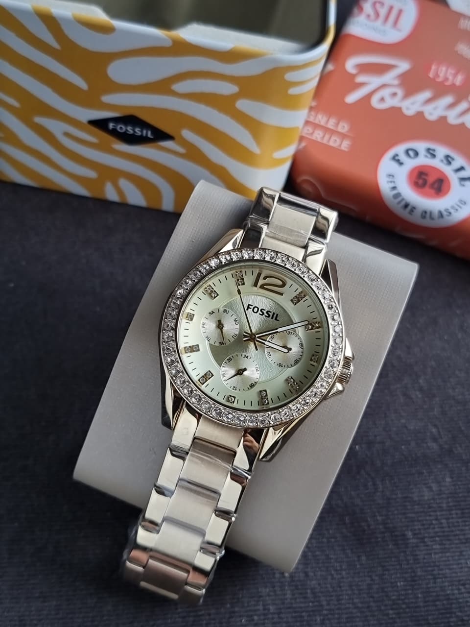 Fossil Women's Riley Stainless Steel Multifunction Watch ES3203