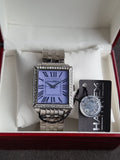 Haurex Italy Ladies Watch Square Dial Purple Dial