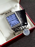 Haurex Italy Ladies Watch Square Dial Purple Dial