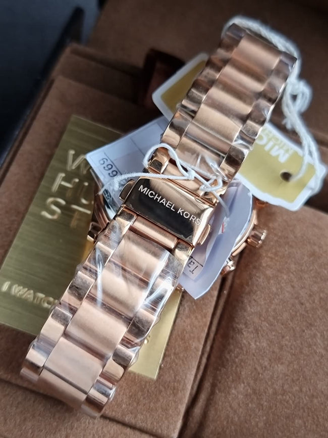 Michael Kors Women's MK6204 - Brinkley Rose Gold Watch Main Image