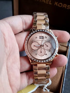 Michael Kors Women's MK6204 - Brinkley Rose Gold Watch