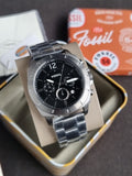 Fossil Privateer Chronograph Smoke Stainless Steel Watch - BQ2817