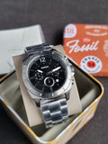 Fossil Privateer Chronograph Smoke Stainless Steel Watch - BQ2817