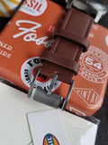 Fossil Men's Leather Analog Blue Dial Watch-Bq2844