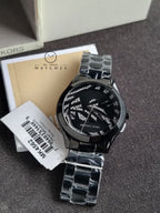 Michael Kors Women’s Quartz Black Stainless Steel Black Dial 42mm Watch MK4562