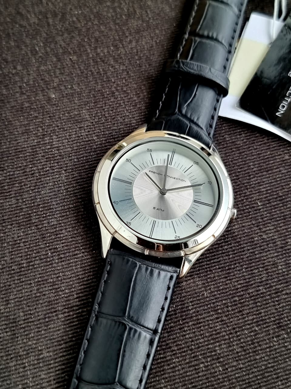 French Connnection Analog Black Dial Men's Watch-FC1188B