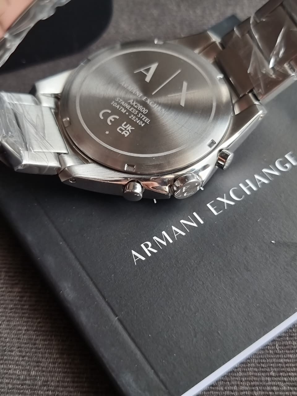 A|X Armani Exchange Chronograph Watch for Men with Stainless Steel