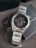 A|X Armani Exchange Chronograph Watch for Men with Stainless Steel