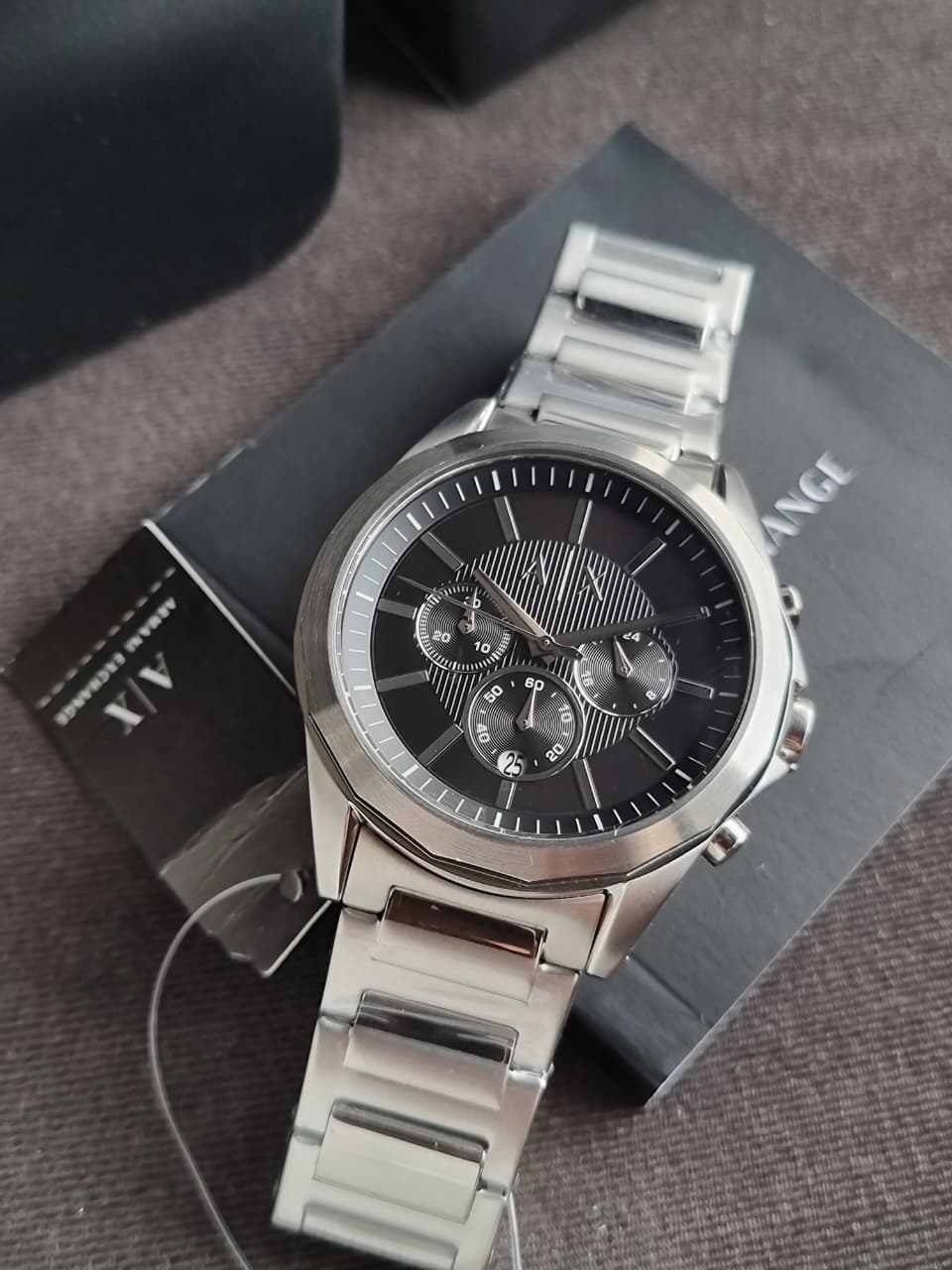 A|X Armani Exchange Chronograph Watch for Men with Stainless Steel