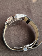 Tudor Brand Of Rolex 36mm Dial ROTOR SELF WINDING GENVE Black Strap After Market Buckle Orignal