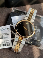 Movado Men's Museum Classic Diamond Two-Tone Bracelet Strap Watch - 0607202
