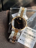Movado Men's Museum Classic Diamond Two-Tone Bracelet Strap Watch - 0607202