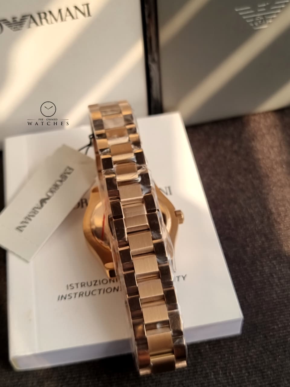 Emporio Armani Women’s Quartz Rose Gold Stainless Steel Silver Dial 32mm Watch AR11558