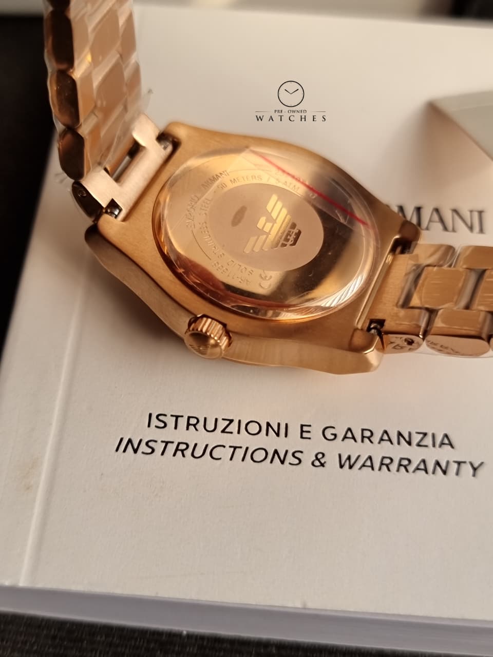 Emporio Armani Women’s Quartz Rose Gold Stainless Steel Silver Dial 32mm Watch AR11558