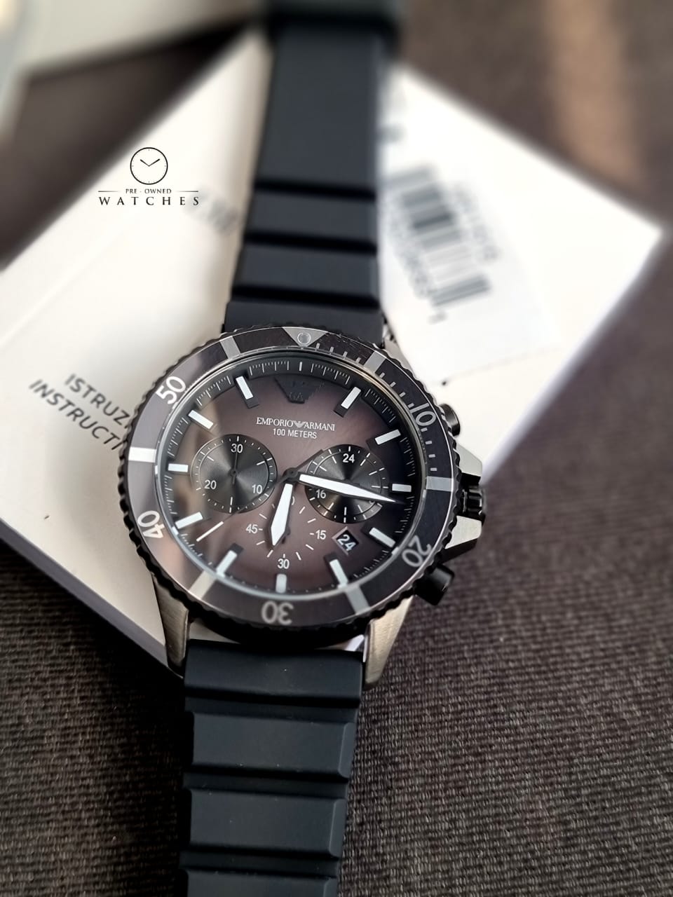 Emporio Armani Men's Dive-Inspired Sports Watch with Stainless Steel, Ceramic, or Silicone Band