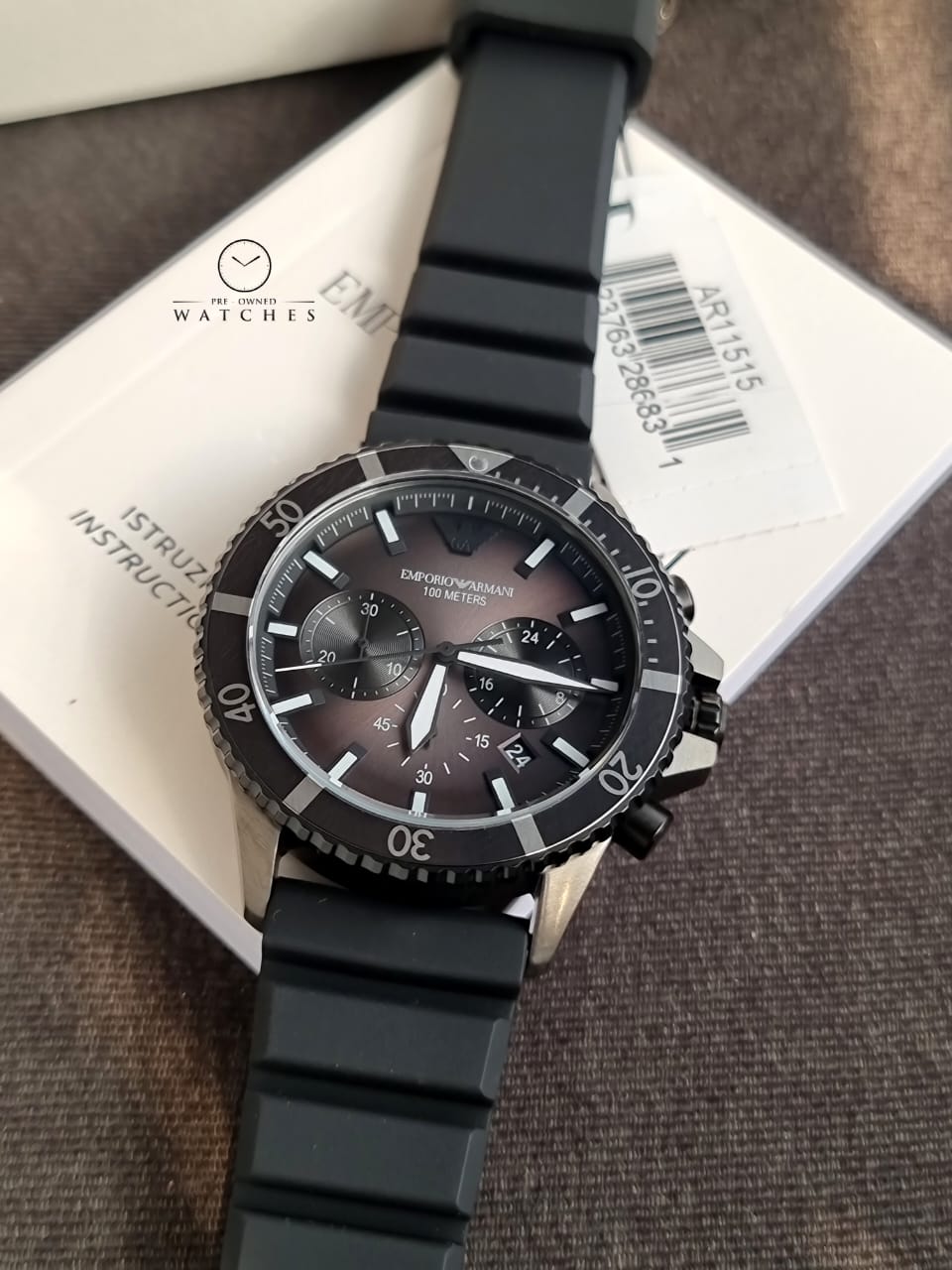 Emporio Armani Men's Dive-Inspired Sports Watch with Stainless Steel, Ceramic, or Silicone Band