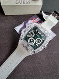 GUESS Mens Clear Multi-function Watch Gw0499G8